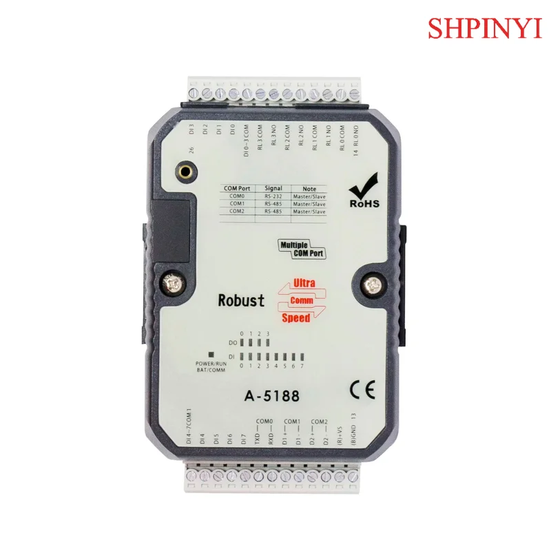 

Industrial RS-485 PLC Controller 8DI,4DO With Modbus RTU (A-5188)