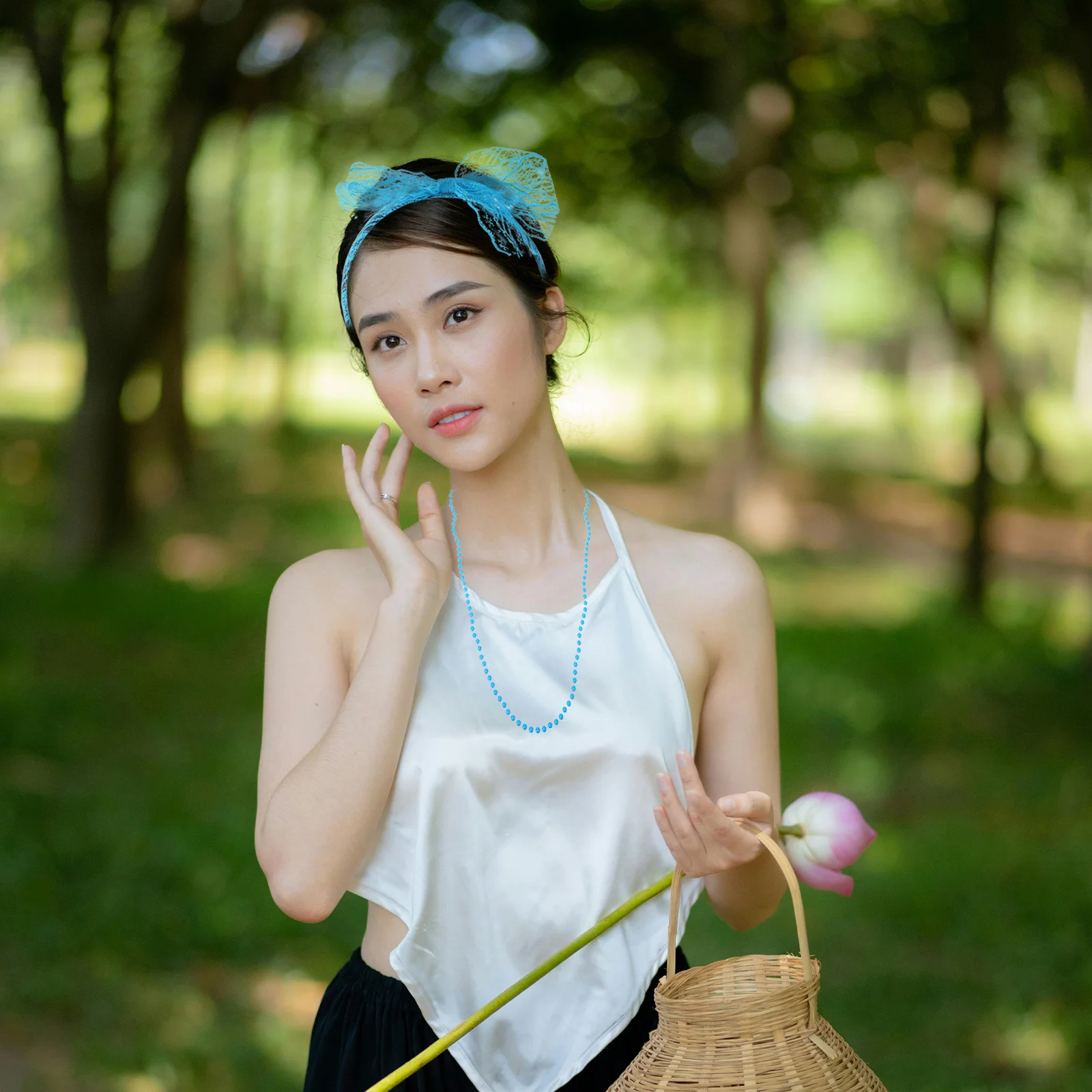 

1Set 80s Retro Costume Set Neon Headband Colorful Necklace Earrings Leg Warmers Fancy Dress Accessory Disco Rave Events