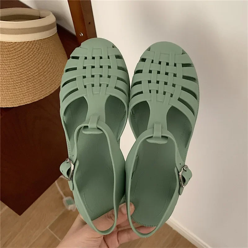 

New Women's Flat Support Sandals Waterproof Hiking Slippers Beach Shoes Adjustable Lightweight Sneakers