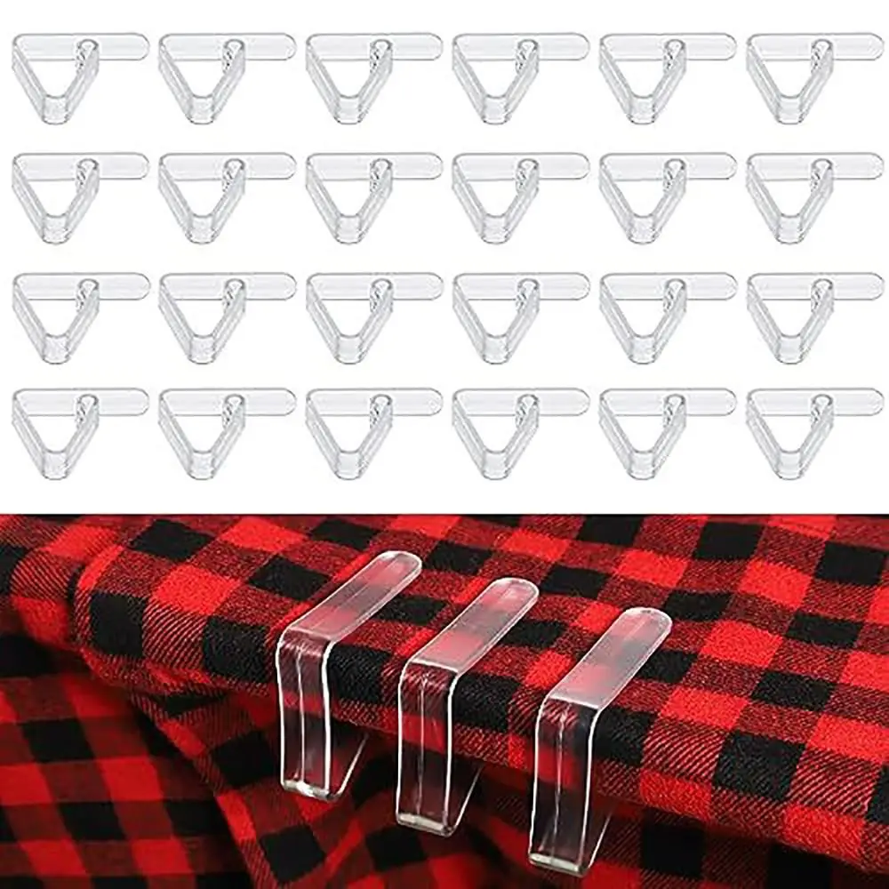 Home Supplies Transparent Tablecloth Clips Universal Windproof Table Cloth Clamps Durable Anti-slip Table Cover Holder