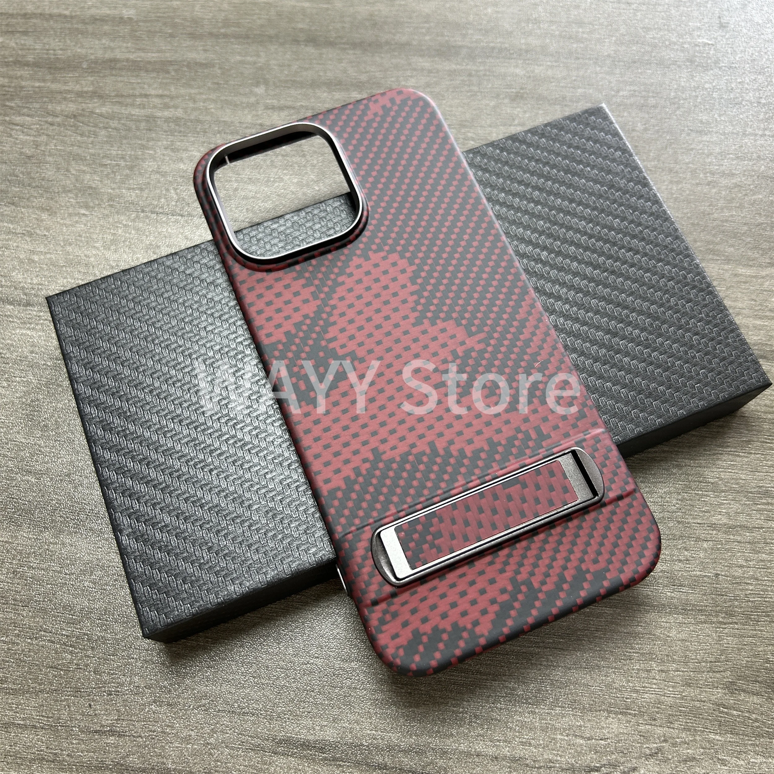 

For Apple iphone 15Pro Max Kevlar ultra-thin mobile phone case, luxury carbon fiber ultra-light and ultra-thin protective case