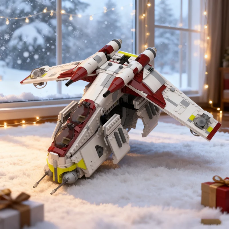 1641pcs MOC Republic Gunship CW Version Star Battle Model Building Blocks Toy Festival Gifts Construction Education DIY Brick