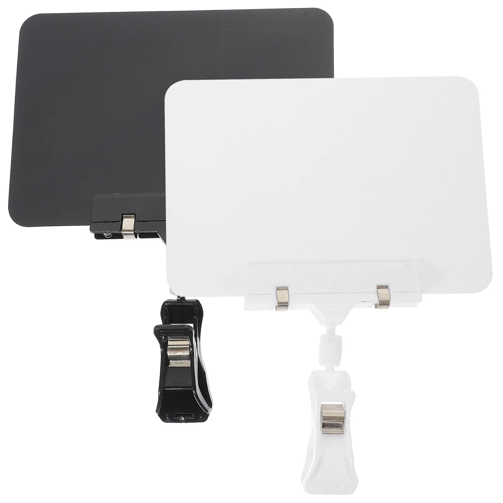 คลิปหนีบป้ายราคาพลาสติก PVC สีดำ 4 ชิ้น สำหรับติดป้ายราคาในร้านค้าปลีกและตลาด