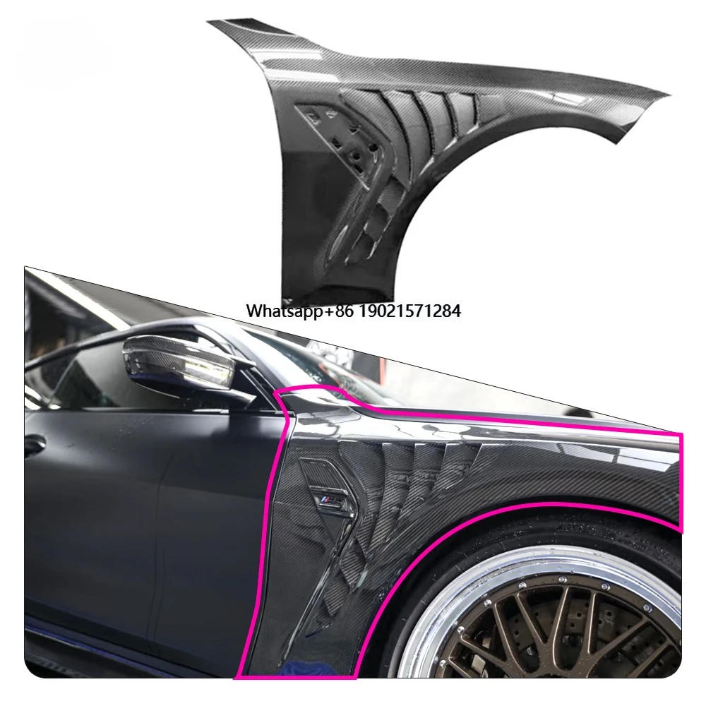 Dry Carbon Fiber Front Side Fender Car Accessories Auto Body Systems for  G80 M3 G82 M4