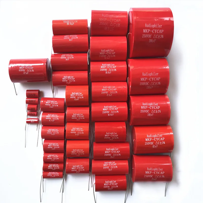 Audiophiler Axial MKP Capacitor Audio 250V 400V 630V 10UF/400V 0.1UF 0.22UF 0.33UF 6.8UF 7.5UF 8.2UF AEAK