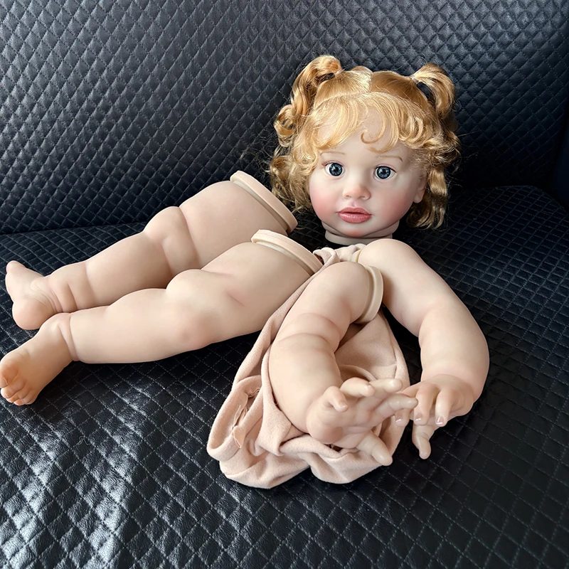 25inch Reborn Toddler Doll Kit Pippa with Many Detailed Veins Handmade Doll Parts muñecas Kit Bebé Reborn