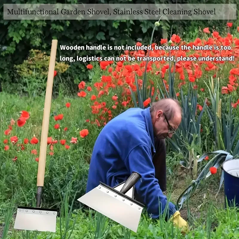 1-częściowa uniwersalna kielnia ogrodowa, kielnia do czyszczenia ogrodu na zewnątrz, uchwyt nie wchodzi w skład zestawu, narzędzie do usuwania