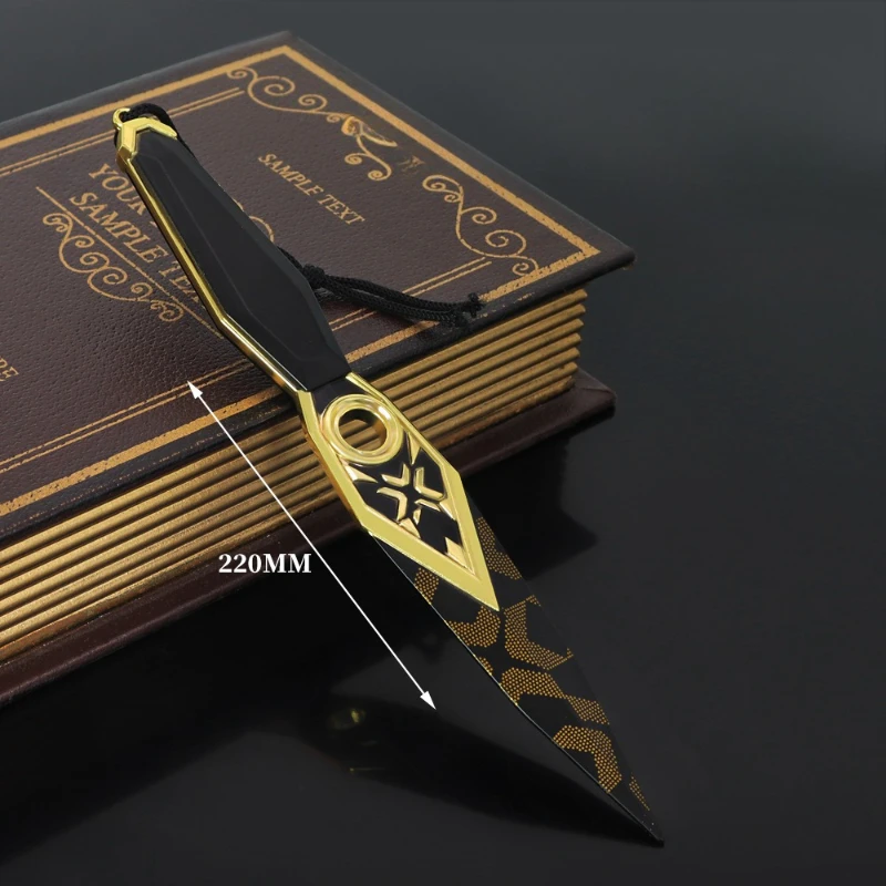 22cm/8.66in VALORANT 2023 Championship Game Periphery Kunai Knife Weapon Model Toy Sword for Boy Gift Ninja Birthday Christmas