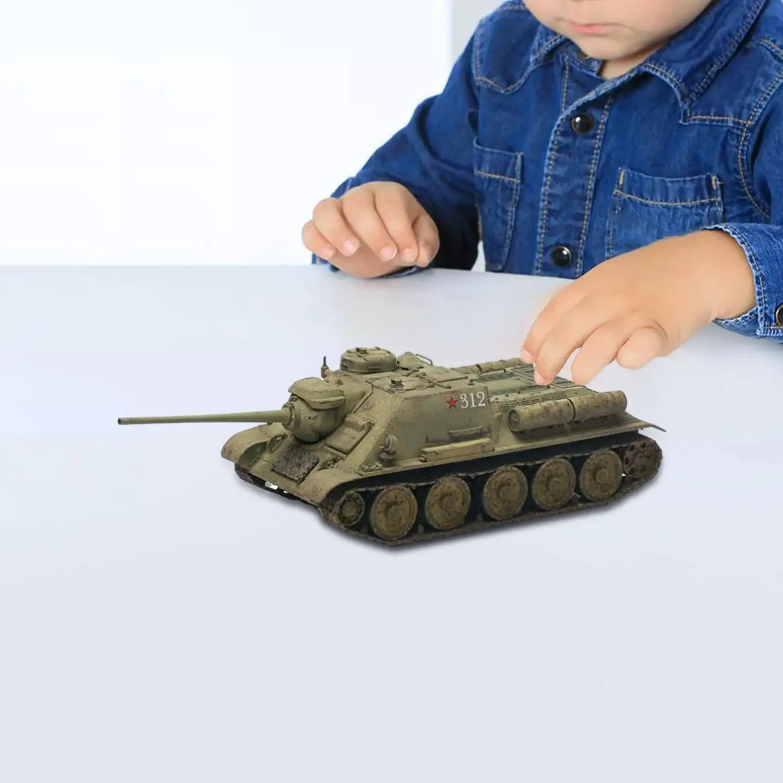 

1/72 русская модель танка SU 85M, 4D современная модель танка, настольный декор, миниатюрная модель танка, игрушечный комплект для сборки танка, подарки для малышей