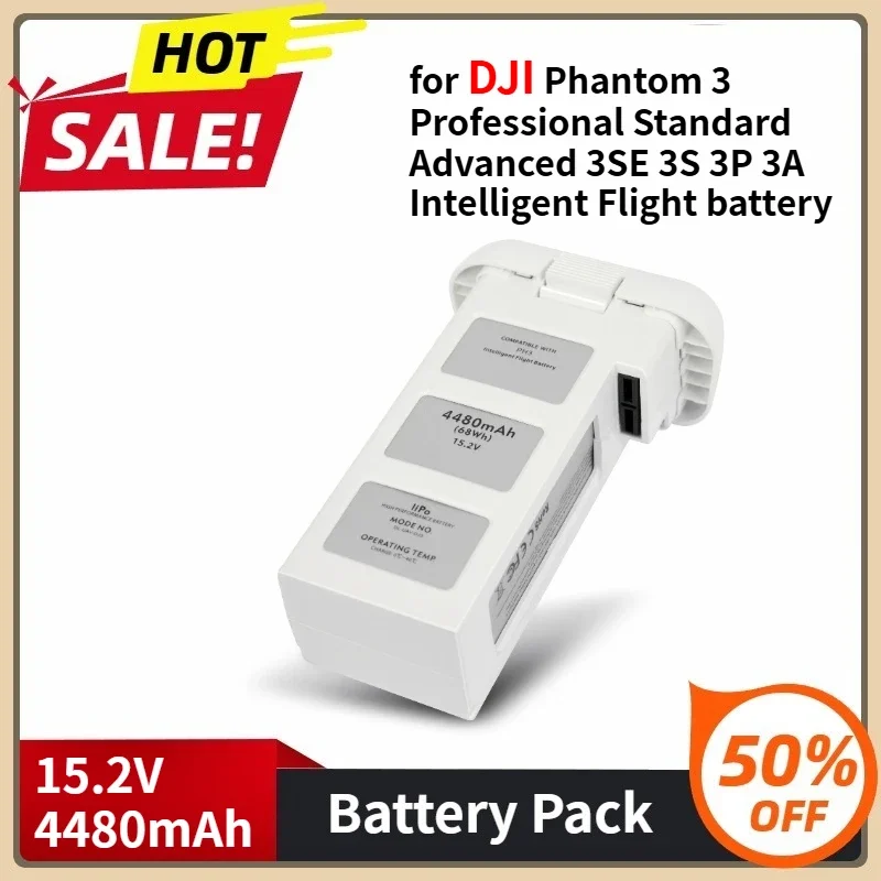 

Аккумулятор для дрона DJI Phantom 3 Professional Standard Advanced 3SE 3S 3P 3A Интеллектуальный полет 15,2 В 4480 мАч 68 Втч Аккумулятор для дрона