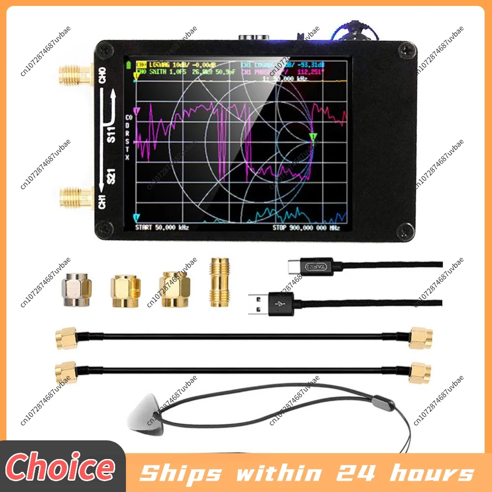 2.8 Inch TFT Monitor Antenna Analyzer MF HF VHF UHF Vector Network Analyzer with SD Card Slot USB 5V 120mA for VSWR Phase