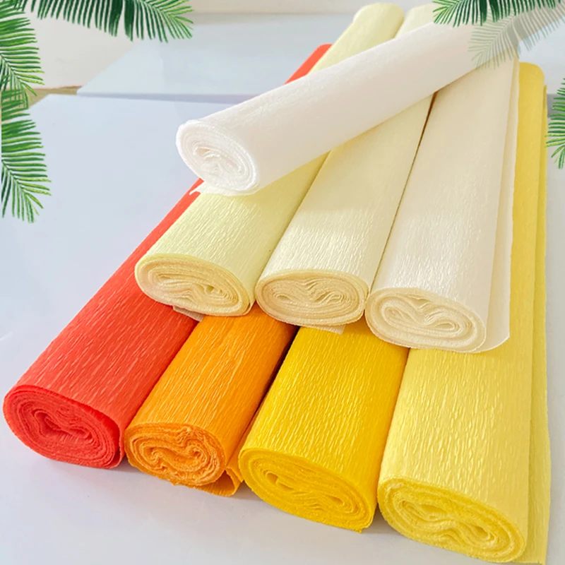 50x250 سنتيمتر كريب ورقة لفة DIY بها بنفسك الزهور الديكور هدية التعبئة والتغليف قصاصات ورقية ورق التغليف كرافت مواد الحفلات #4