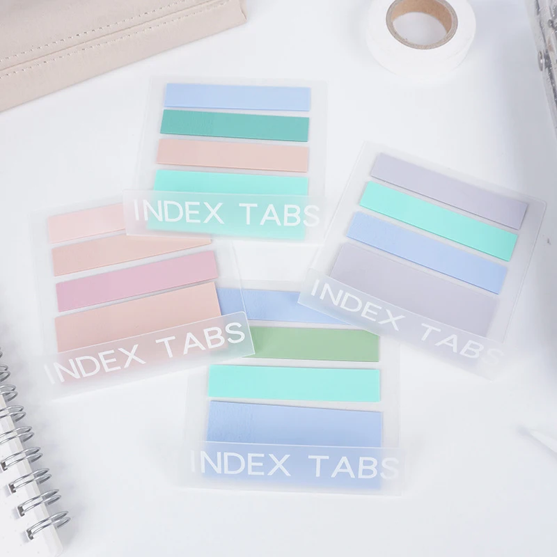 60Pages Multicolor Transparent Writable Book Page Index Stickers Label Stickers Key Points Label Key Points Index Stationery