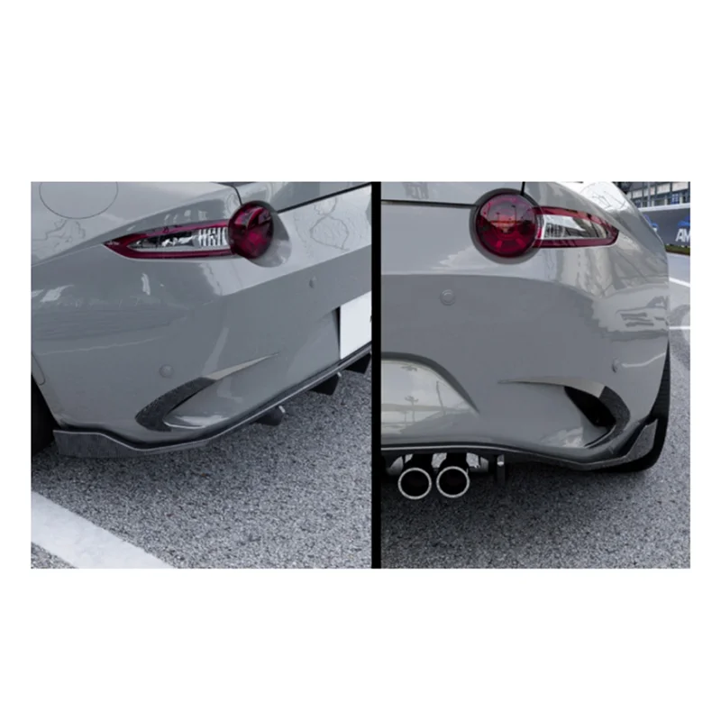 متفوقة مانع صدمات خلفي للسيارة الفاصل المفسد الخلفي الضباب مصباح المفسد غطاء الكسوة لمازدا مياتا MX-5 ND 2016 +