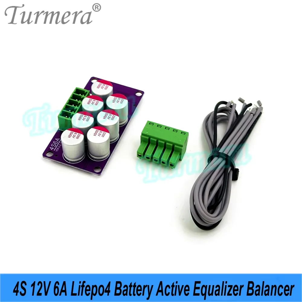 الكركم 4S 12V 8S 24V 16S 48V 5A موازن المعادل النشط لبطارية 3.2V 105Ah 200Ah 280Ah 320Ah Lifepo4 لتقوم بها بنفسك استخدام النظام الشمسي