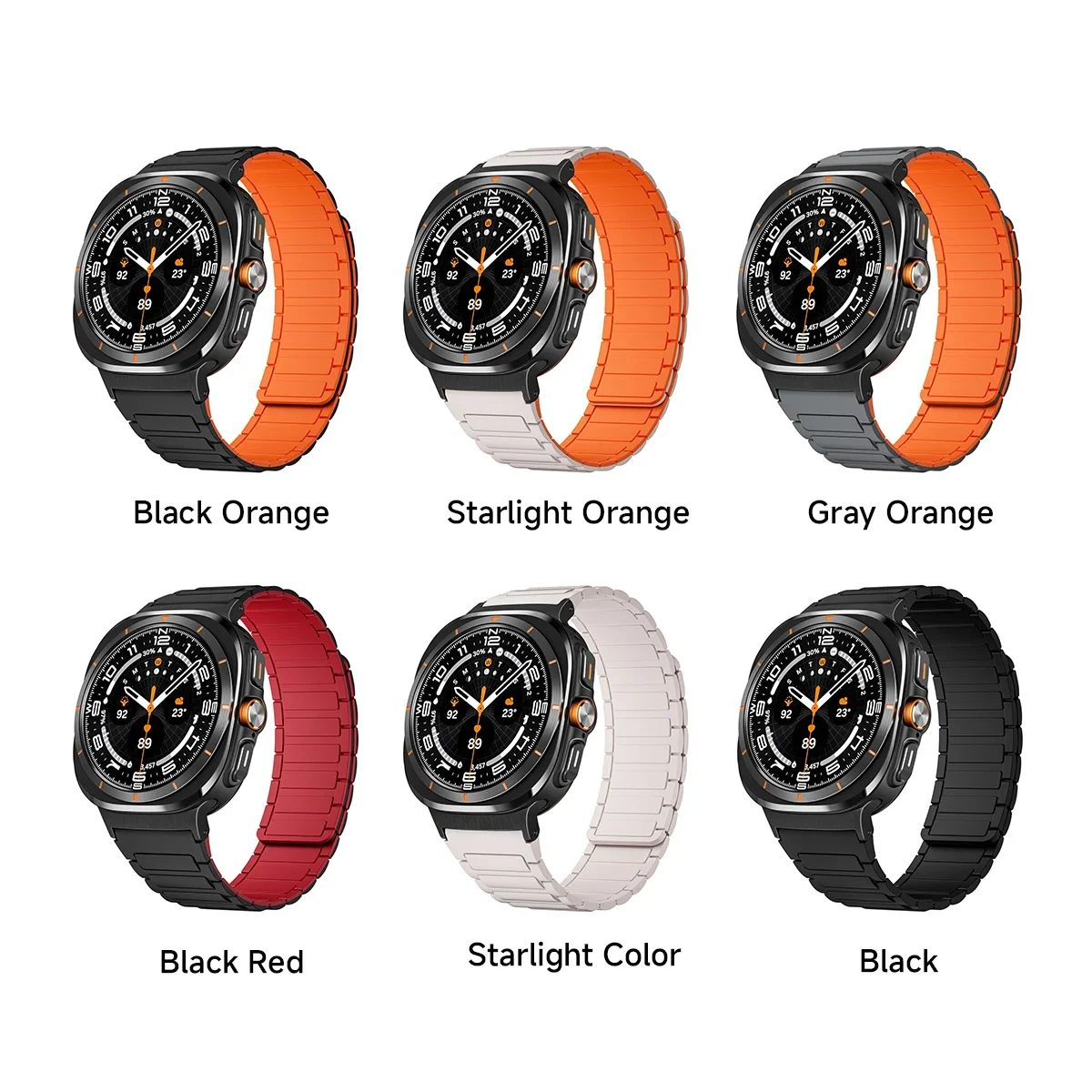 Magnetisches Armband für Galaxy Watch Ultra 2, Silikon-Uhrenarmband für Samsung Galaxy Watch Ultra 47mm, Zubehör ﻿ – Detail 9
