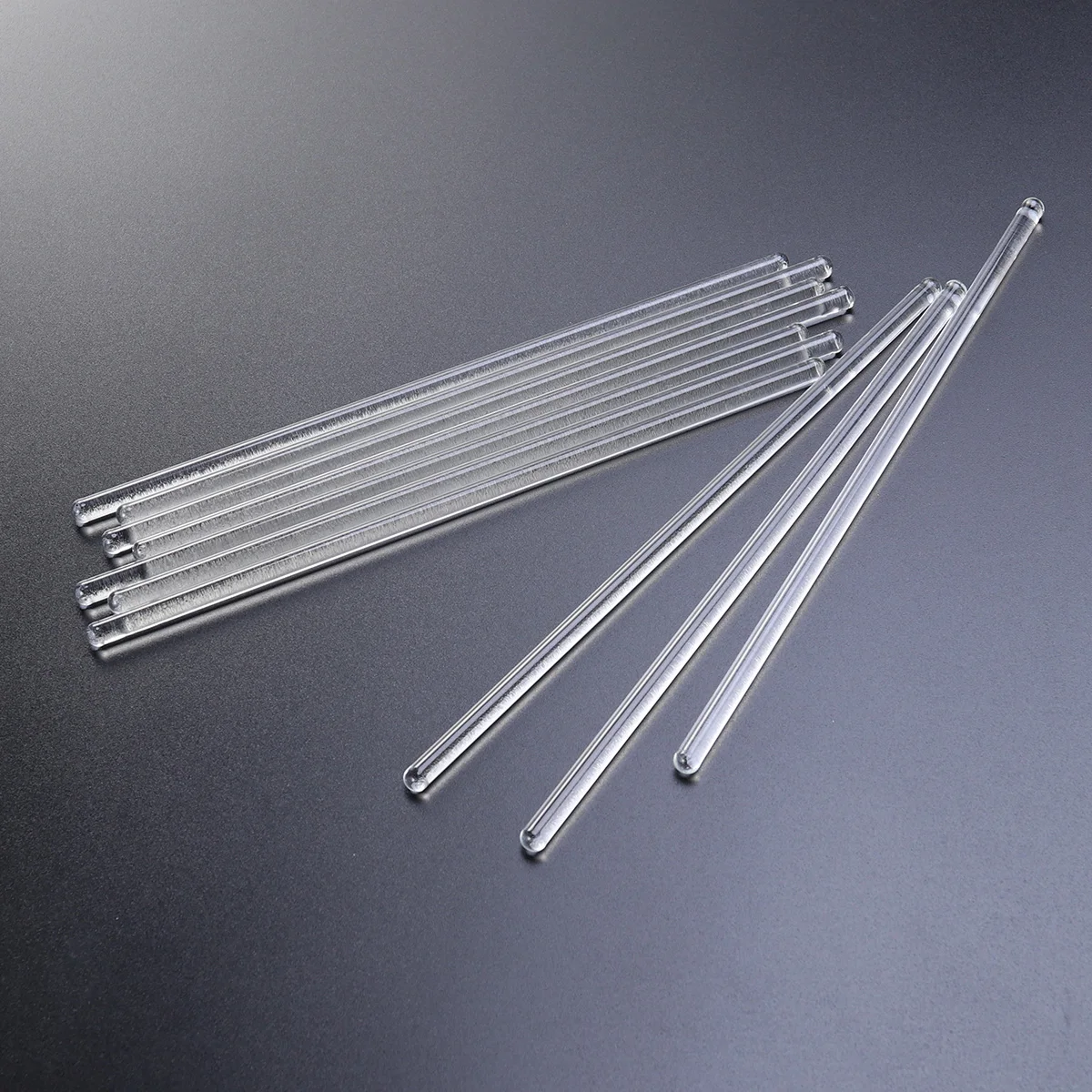 

10Pcs Glass Stirring Sticks Hardened Clear Long Glass Rods for Beverages Cocktails Mixtures Chemical Test Borosilicate
