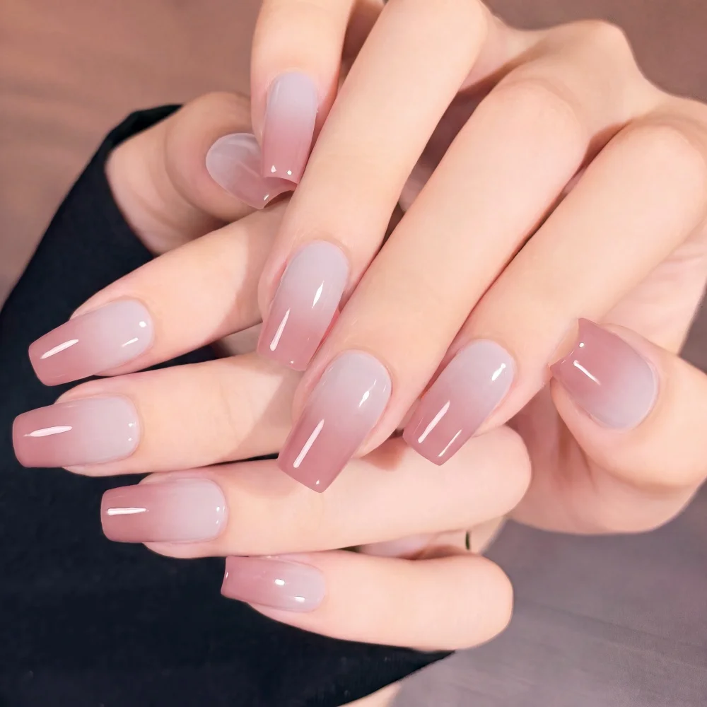 Hassleless Removable Temperature-Changing Nail Polish, from Light Nude to Peach Pink, Color-Changing with Temperature, Simple and Practical Nail Polish for Commuting