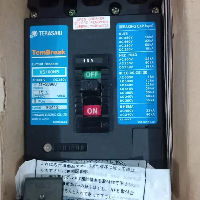 New Genuine TERASAKI Japan Terazaki Circuit Breaker XS100NS/XS100NE For Ships