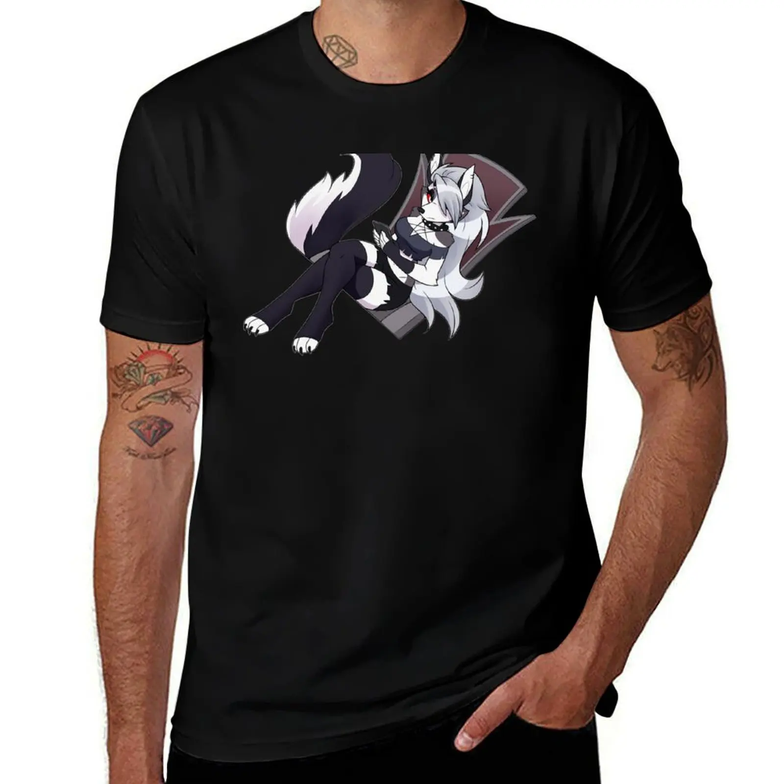 Helluva Boss Loona T-Shirt Standard Fit Solid Tee Shirt T-Shirt