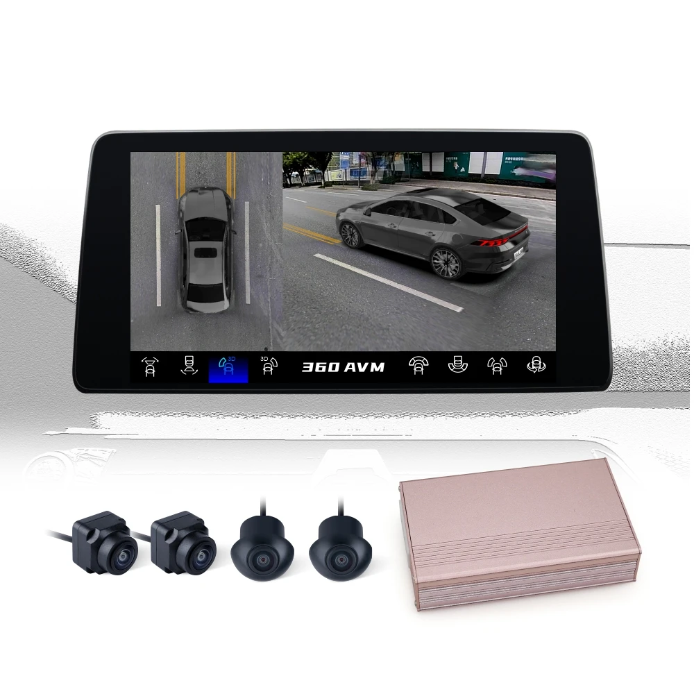 3D 360 Panoramic Car Camera 2D/3D Bird's-eye AHD Car Camera 1080P Surrounding Monitoring 360 Car Camera