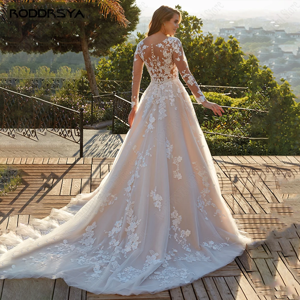 custom made lace dress Wedding Dress Regencycore Lace, Custom Made Embroidery Bridal Gown, Outdoor Wedding Wear