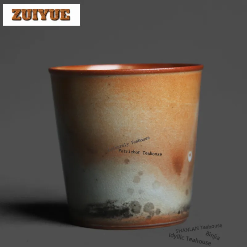 Wood-fired Porcelain Straight Mouth Teacup Luxury Tea Bowl Sample Tea Cup Tea-tasting Meditation Cup Chazhan Master Cups Cha