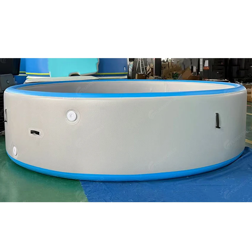 4ft Deep Outdoor Garden Pool Above PVC Drop Stitch Inflatable Pool Round Ground Swimming Pool For Backyard