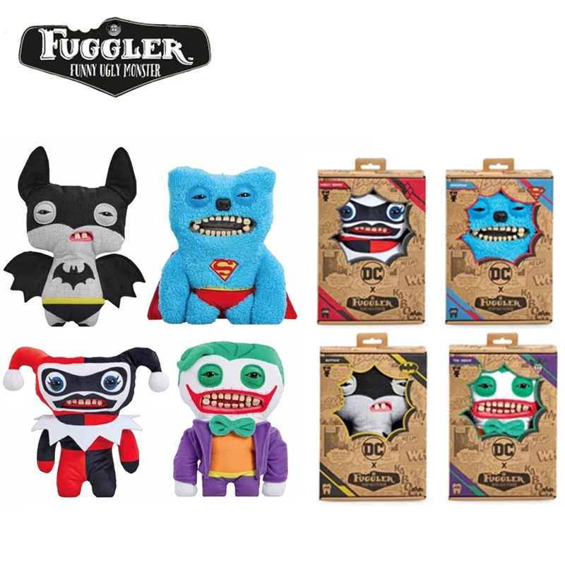 

Fuggler Soft Plush Doll DC Batman Superman Ugly Cute Teeth Monster Toys 22cm Cartoon Movie Figures Chlidren Birthday Trend Gifts
