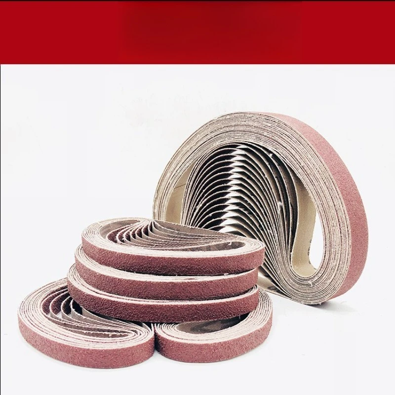 20mm Wide Sanding Belt Assortment, 330mm/520mm Circumference, for Wood/Metal Polishing