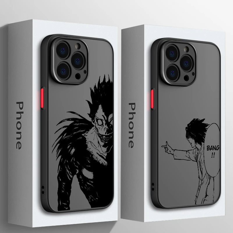 Death Note Ryuk Comics Phone Case For Apple iPhone 15 14 13 12 11 XS Mini Pro Max 8 XR X Matte Frosted Translucent