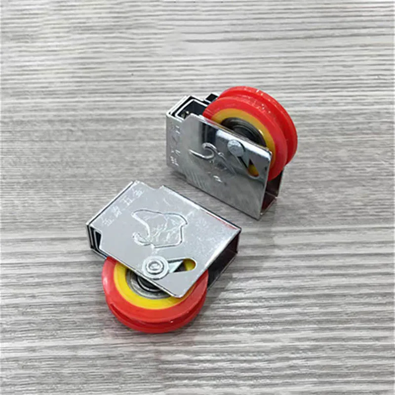 2PCS 90 single pulley aluminum alloy old sliding door  window nylon bearing pulley roller
