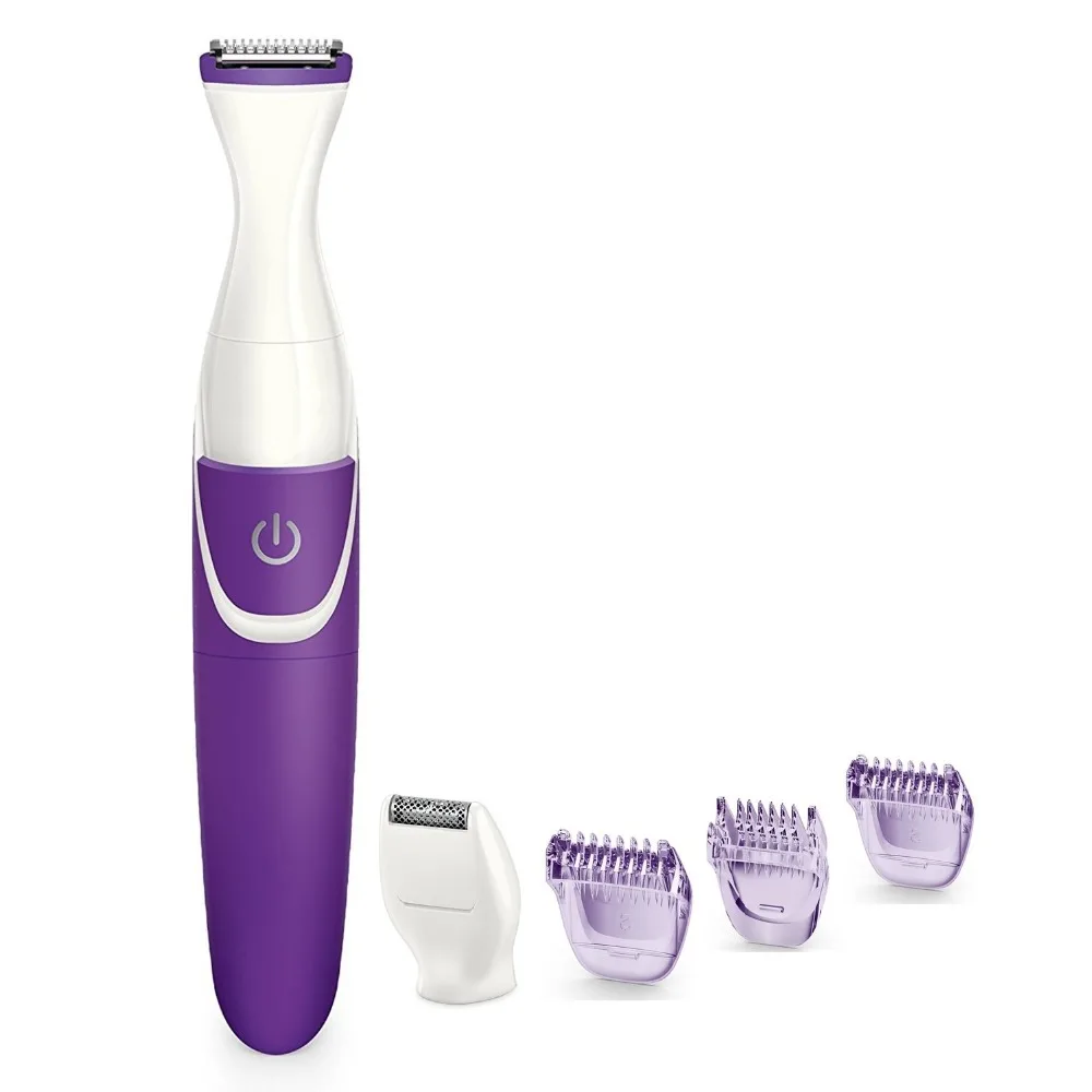 2in1 Lady Shaver Facial Epilator Bikini trimmer Underarm Epilator Women's Trimmer without battery Hair Removal with shaving Head