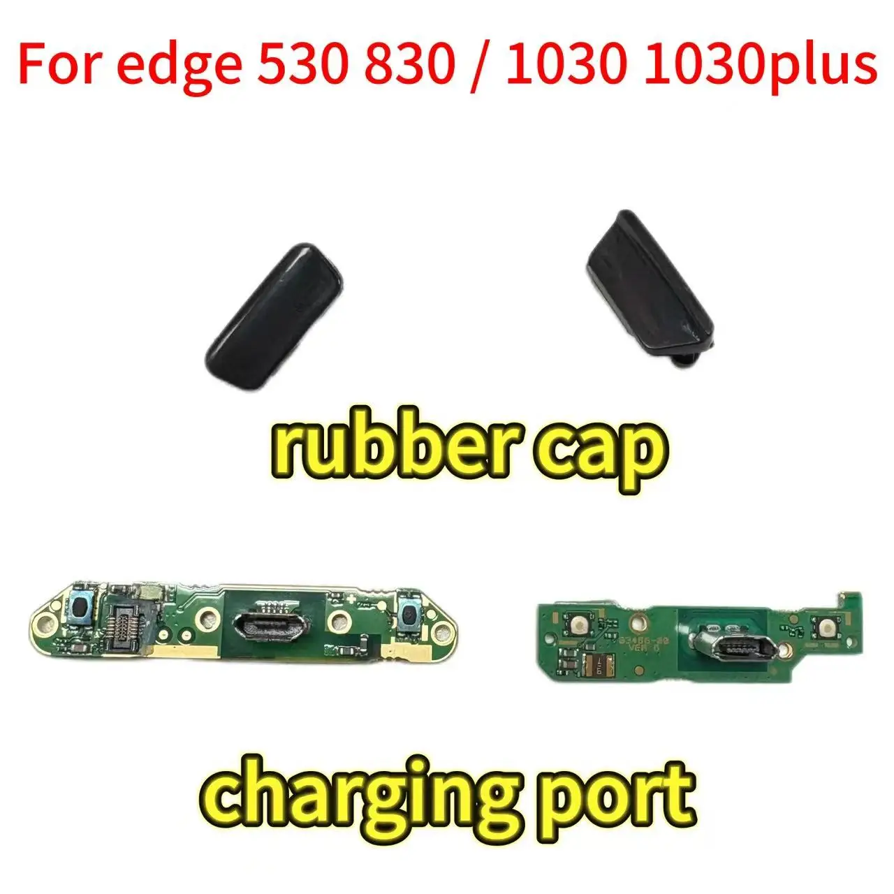 Gummikappe/Ladeanschluss für Garmin Edge 530 830/Edge 1030 1030Plus, Reparatur von hinteren Abdeckungsteilen (optional)