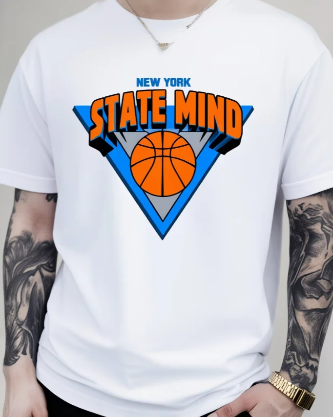Men'S Unisex'S New York Basketball TShirt Oversized Streetwear Tee Round Neck Short Sleeve Top for Daily Wear NYThemed Gift Idea
