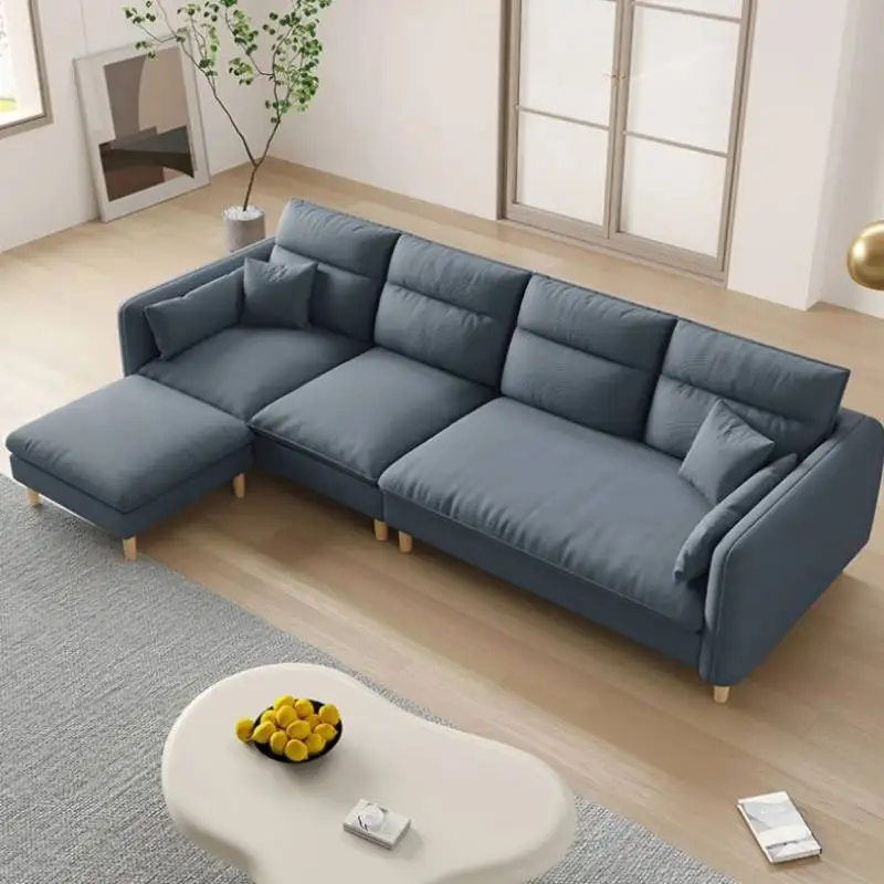 

Comfortable Luxury Sofa Fancy Cushion Modern Puff Cozy Sofa Sectional Chaise Reading Muebles Para Dormitorio Furniture Couch