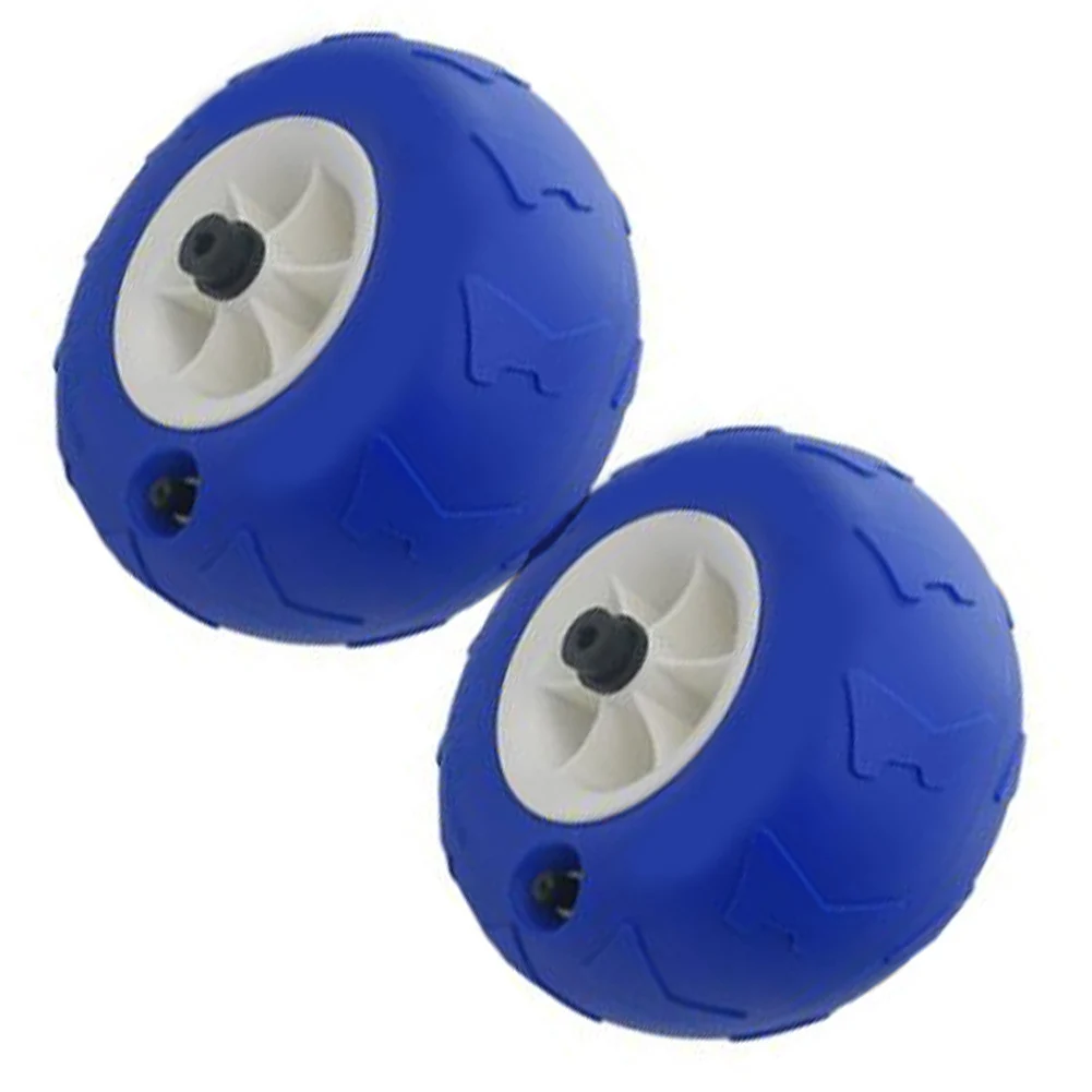 PVC Beach Cart Wheels 230x115mm for Trolleys Used in Kayaking Camping - Wide for tread for Stability on Soft Ground