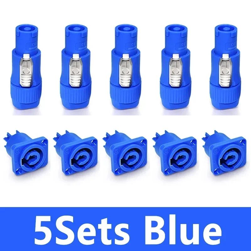 10Pcs Powercon XLR Stecker 20A Power Stecker Steckdose NAC3FCA NAC3MPA NAC3FCB 3Pin Stecker Buchse XLR Adapter Blau Weiß