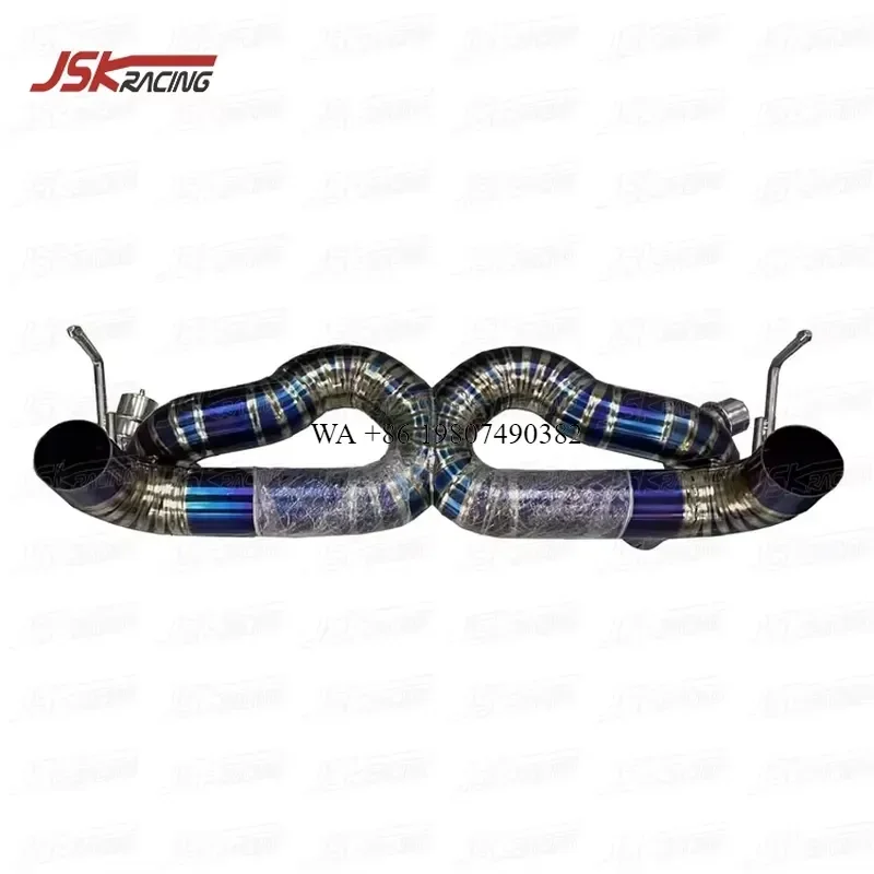 Wmwmnu Titanium Alloy Exhaust System for 2015-2018 488 GTB High Performance Muffler Pipe Auto Parts Accessories