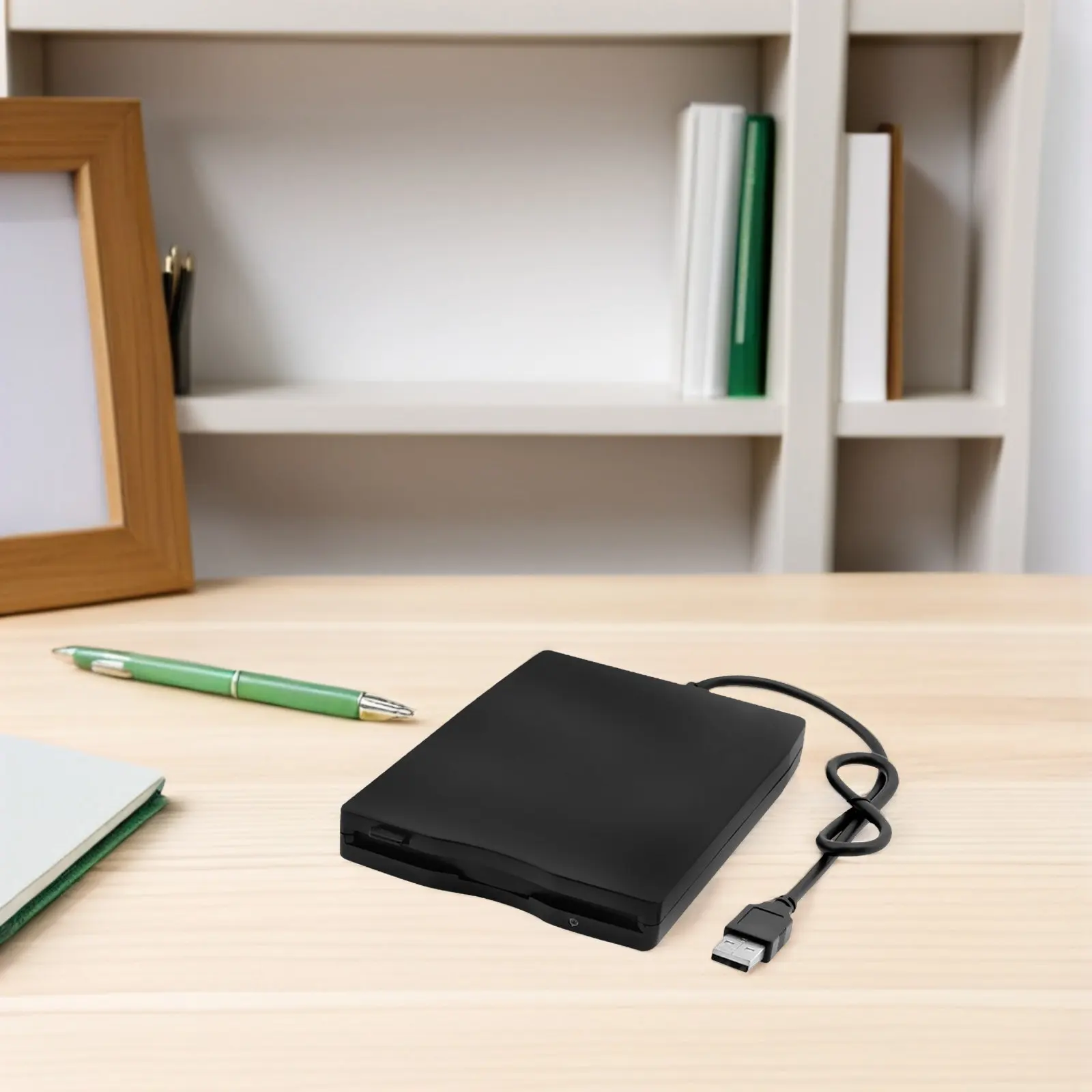 

Внешний дисковод USB 2.0, компактный, легкий, быстрая передача данных, совместим с Windows 7, 10, настольными ПК и ноутбуками, черный