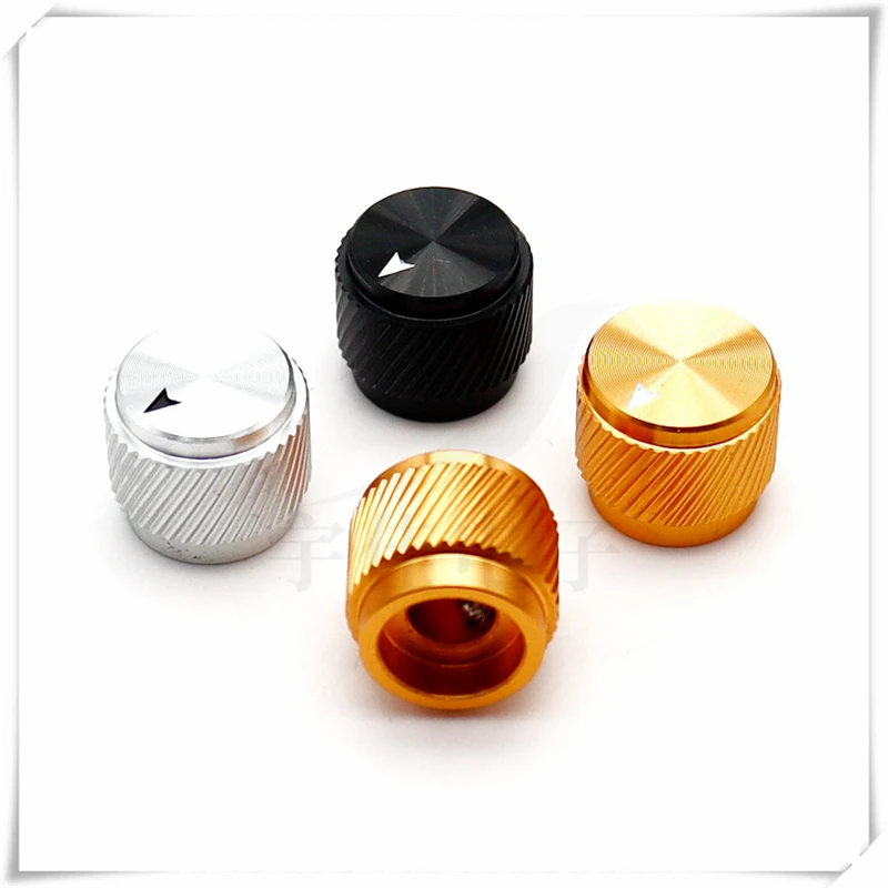 1PCS Aluminum Twill Knob Cap Electrical And Electronic Instrument Adjustment Switch Cap Power Amplifier Volume Speed Control Cap