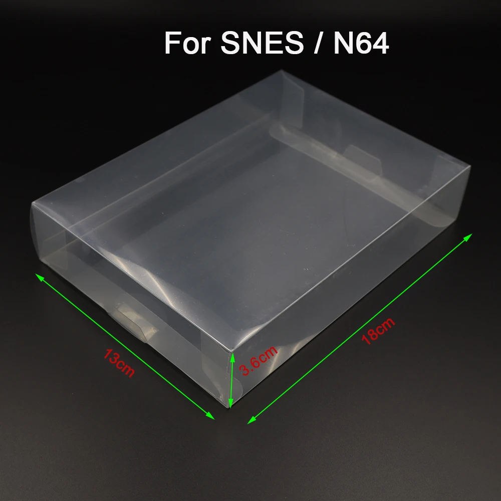 1 قطعة صندوق خرطوشة اللعبة الشفاف CIB ألعاب البلاستيك PET حامي ل N64 NES SNES ل GB GBA GBC NGPC التبديل PS3 PS4 PS5