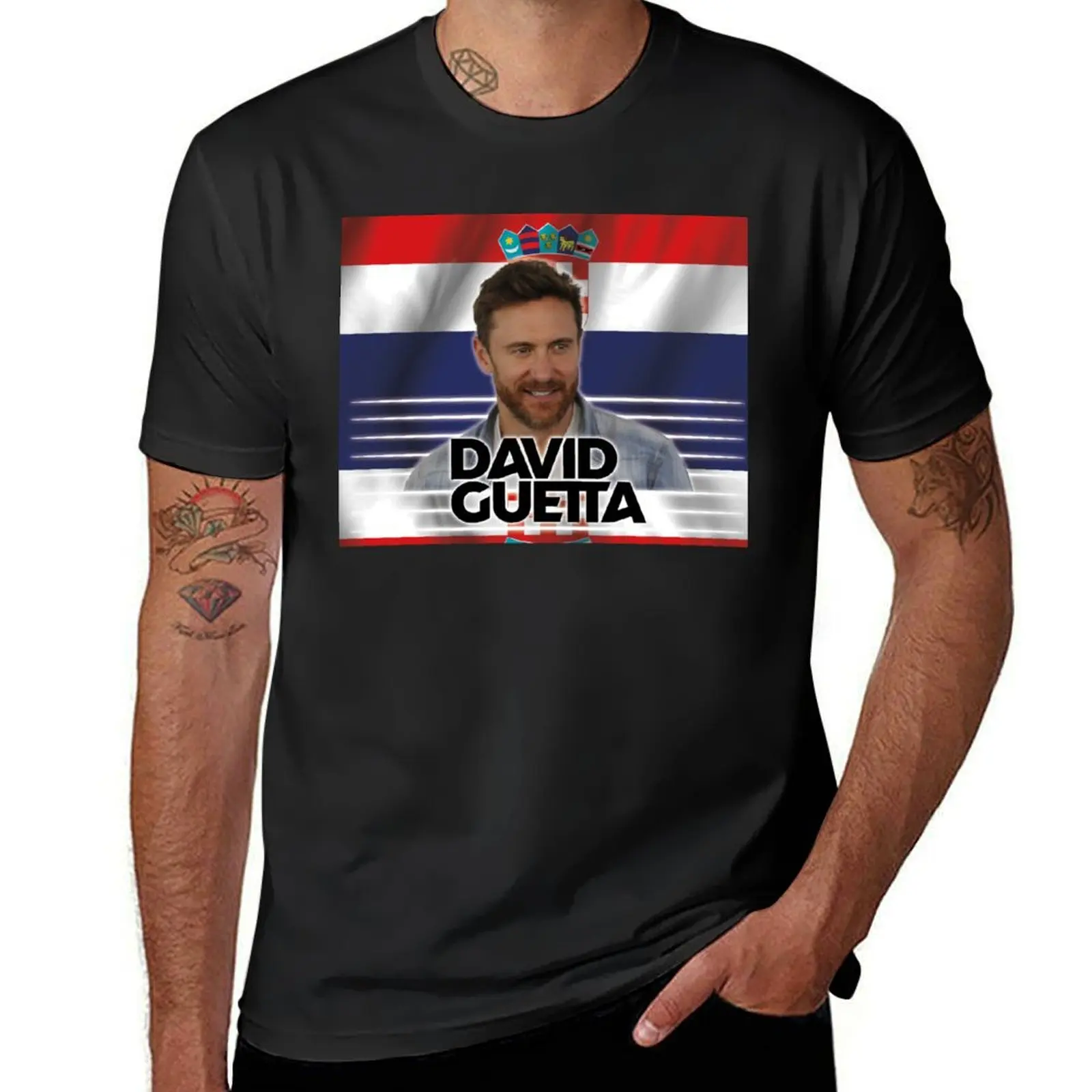 David Guetta T-Shirt oversizeds vintage shirts graphic tees anime clothes mens graphic t-shirts