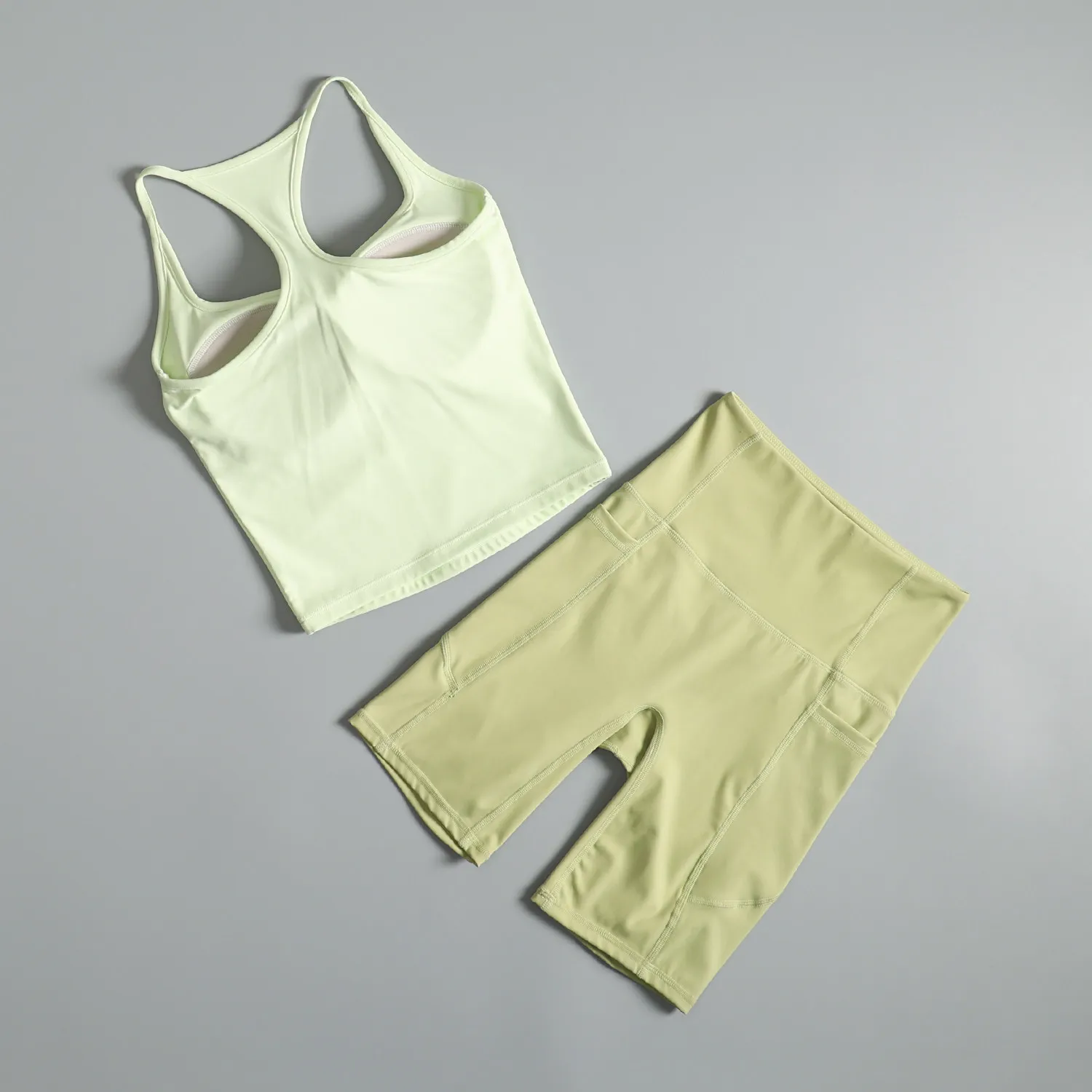 High-end sports suit for women in summer slim-fitting and beautiful back yoga training fitness vest high-waisted