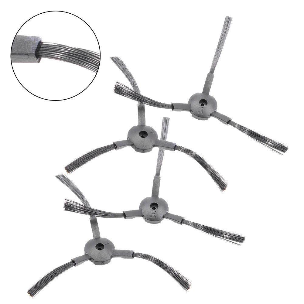 4pcs Side Brushes Replacement Parts Cleaning Brush For V5s Pro Robot Vacuum Cleaner Accessories