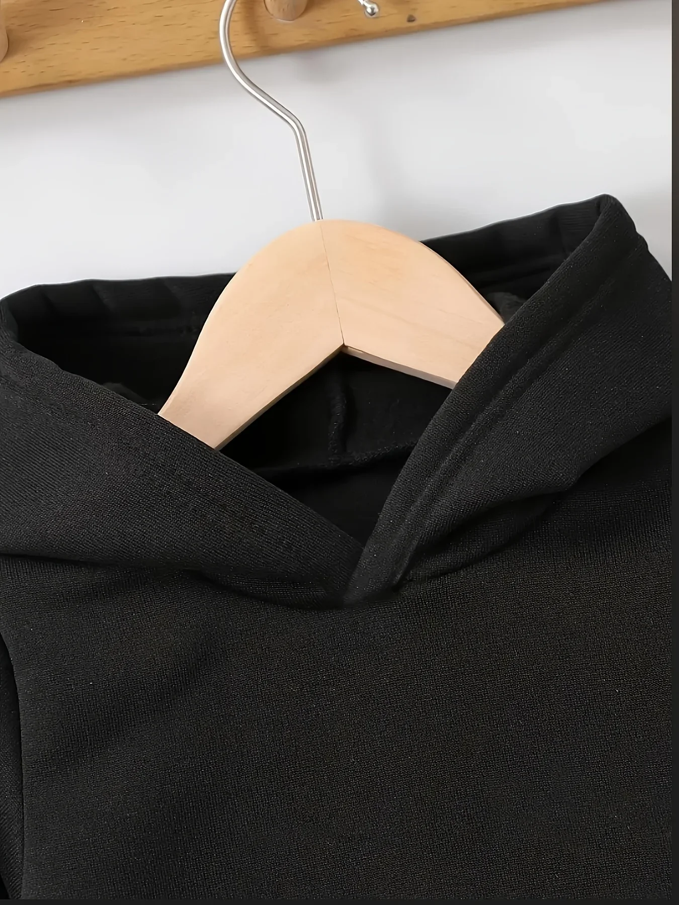Herbst-Winter Neuestes Kinder-Set aus einfarbigem, lässigem, warmem Kapuzenpullover und Jogginghose - Streetwear-Kleidung für Jungen und Mädchen – Detail 10