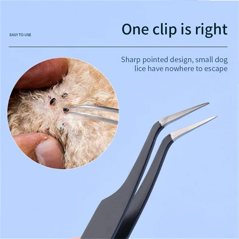 2 in 1 Tick Remover Tool Professional Removal Tweezers for Humans & Pets Flea and Tick Removal Remover Tools