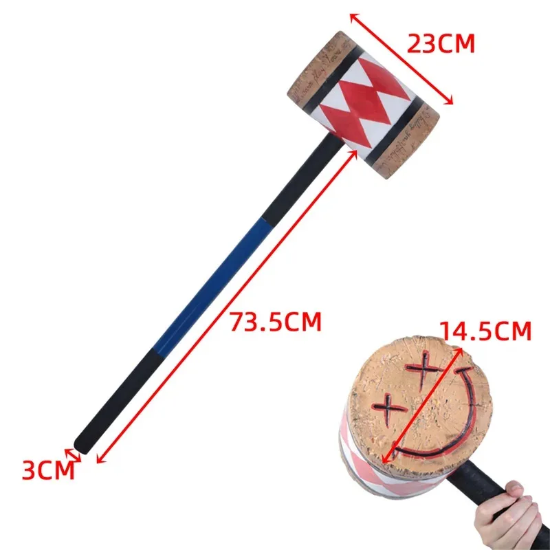 

CyBat Clown Women Wood Hammer Beauty Girl Accessory Comic Cosplay Props Holiday Halloween Costume Props