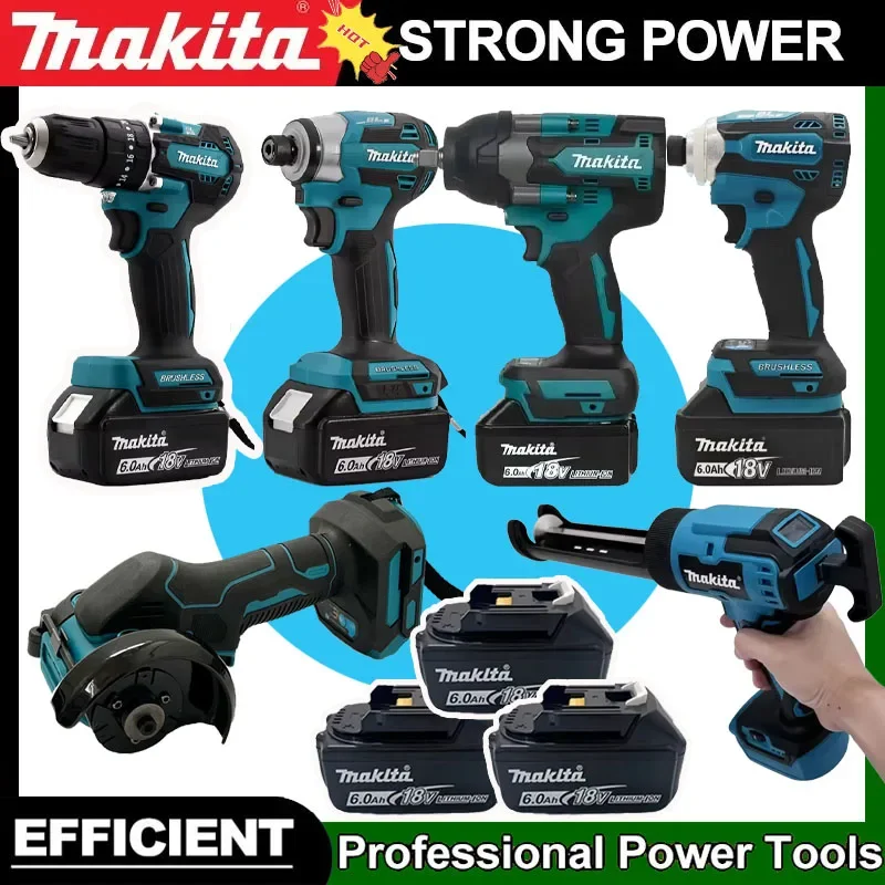 

Ударный шуруповерт Makita, аккумуляторная отвертка, электрическая сабельная пила, различные модели портативных беспроводных электроинструментов