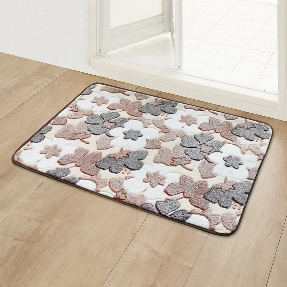 Bathroom Foot Mat Bedroom Entrance Doormat Home Kitchen Floor Bath Door Decor Carpet Shower Room Bathtub Absorbent Anti-Slip Rug